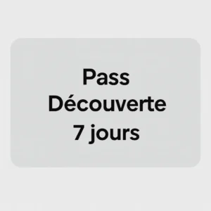 Pass découverte 7 jours - Coaching Sport